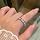 Sparkling Spinning Ring, Anxiety Rings Titanium Steel Spinner Fidget Band Rings for Women Cubic Zirconia Relieving Anxiety Wedding Promise Lucky Statement Ring Comfort Fit Size 5 to 12