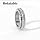 Sparkling Spinning Ring, Anxiety Rings Titanium Steel Spinner Fidget Band Rings for Women Cubic Zirconia Relieving Anxiety Wedding Promise Lucky Statement Ring Comfort Fit Size 5 to 12