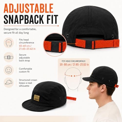 Vintage Japanese Streetwear Snapback Cap,Hip-Hop Inspired Quick Dry Breathable Baseball Casual Duckbill Cap