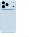 Luxury Crystal Texture Mobile Phone case, Skin-Feeling Solid Color Mobile Phone case Suitable for iPhone17/16/15/14/13promax Series,Mobile Phone Protective Cover (Blue, iPhone 16 Pro Max)