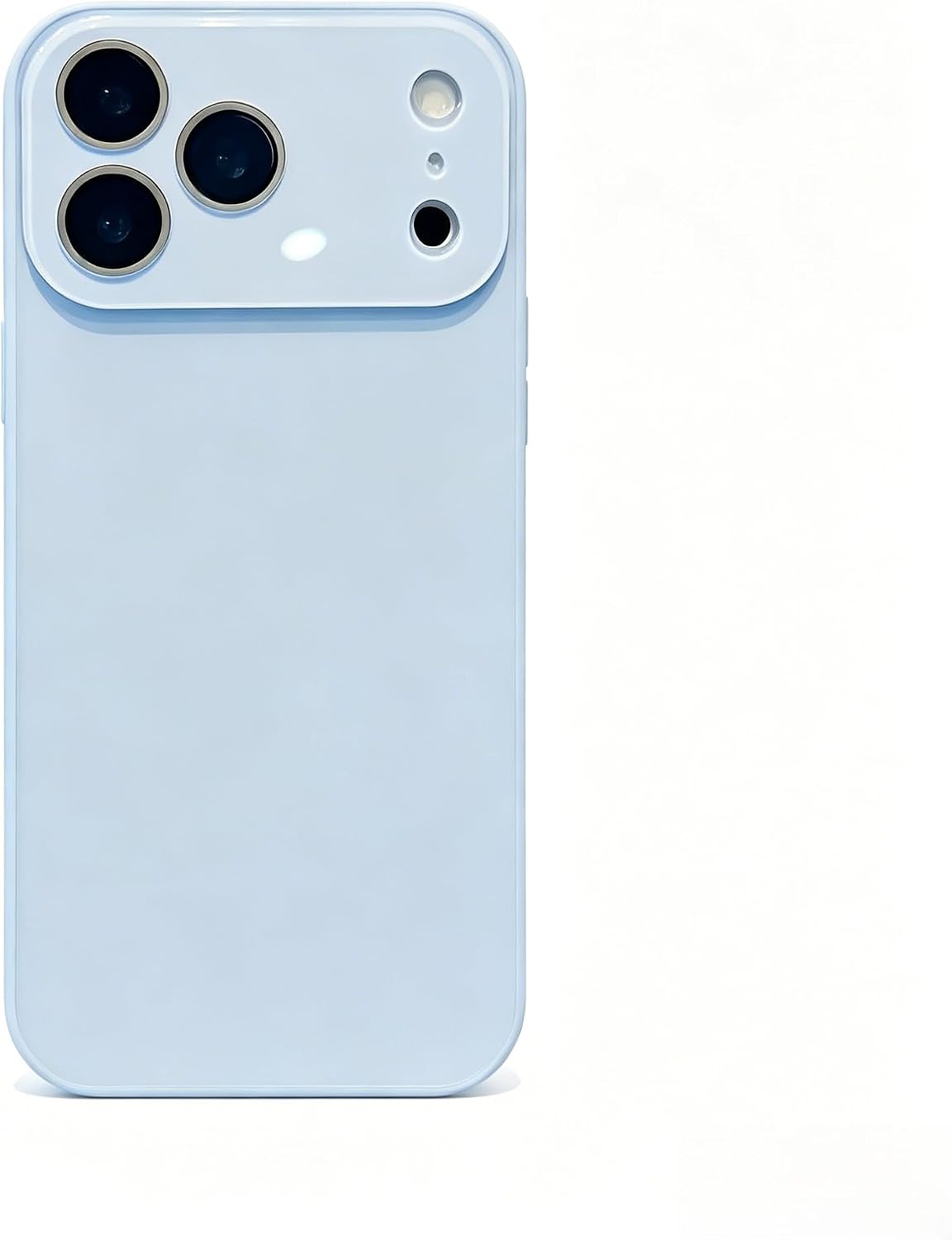 Luxury Crystal Texture Mobile Phone case, Skin-Feeling Solid Color Mobile Phone case Suitable for iPhone17/16/15/14/13promax Series,Mobile Phone Protective Cover (Blue, iPhone 16 Pro Max)