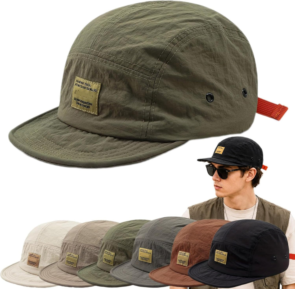 Vintage Japanese Streetwear Snapback Cap,Hip-Hop Inspired Quick Dry Breathable Baseball Casual Duckbill Cap