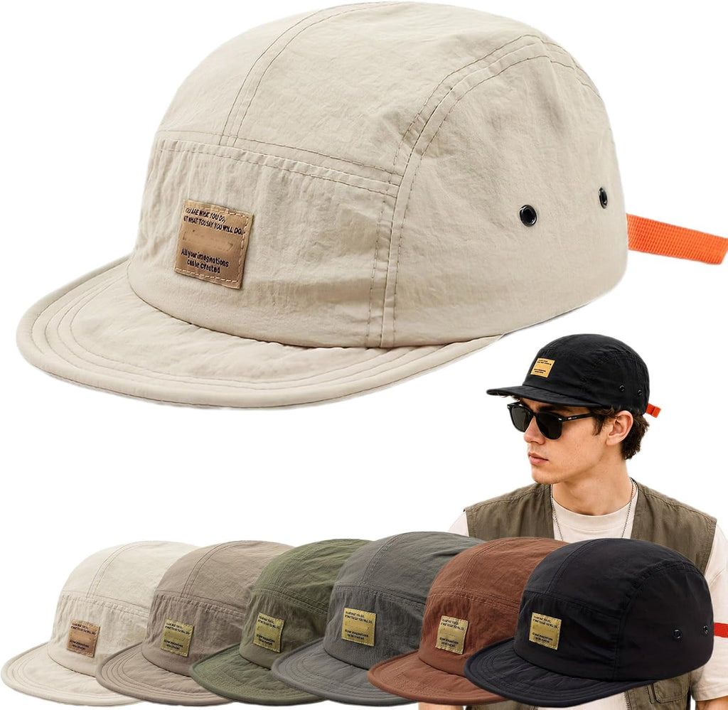 Vintage Japanese Streetwear Snapback Cap,Hip-Hop Inspired Quick Dry Breathable Baseball Casual Duckbill Cap