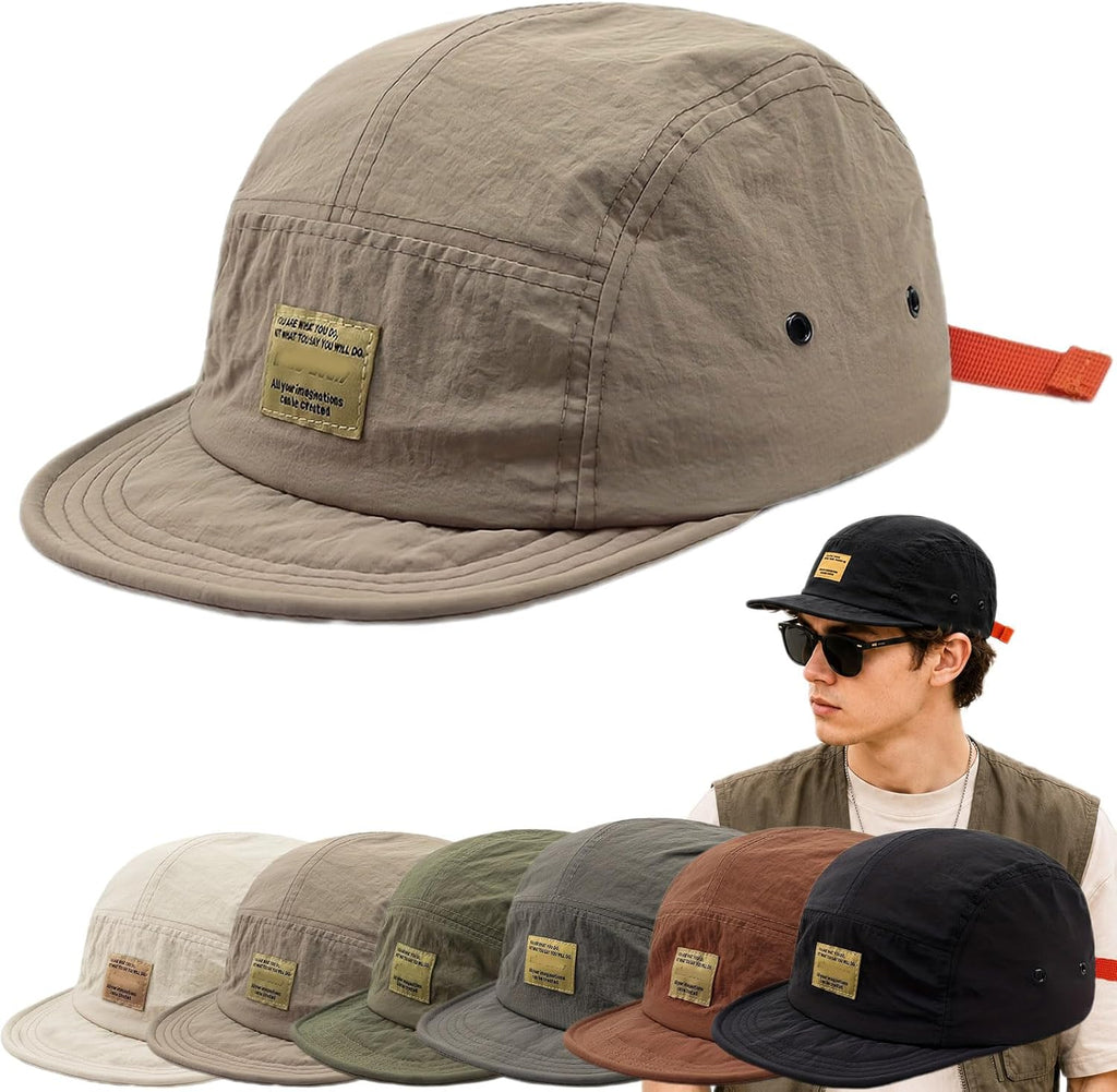 Vintage Japanese Streetwear Snapback Cap,Hip-Hop Inspired Quick Dry Breathable Baseball Casual Duckbill Cap