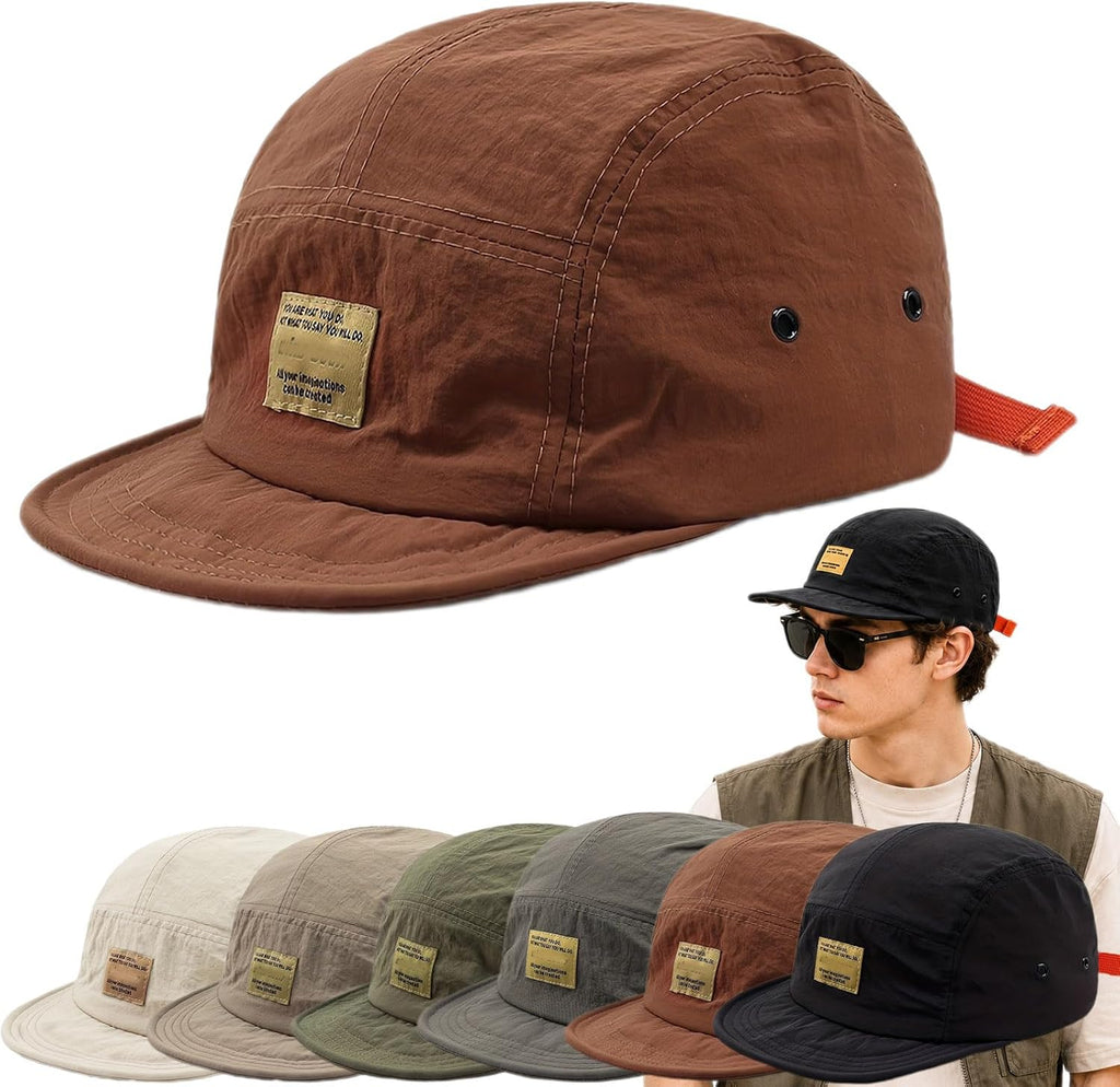 Vintage Japanese Streetwear Snapback Cap,Hip-Hop Inspired Quick Dry Breathable Baseball Casual Duckbill Cap