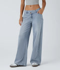 Low Rise Baggy Wide Leg Casual Jeans